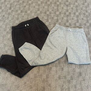Old Navy Kids Dark Gray & Light Grey Sweat Pants | Size 10-12 | 2 for 10